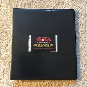 Mega Metal Megametal Heavy Metal Bands Music Trading Cards Complete Set Binder